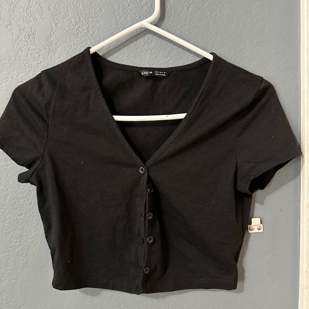 SHEIN black crop top